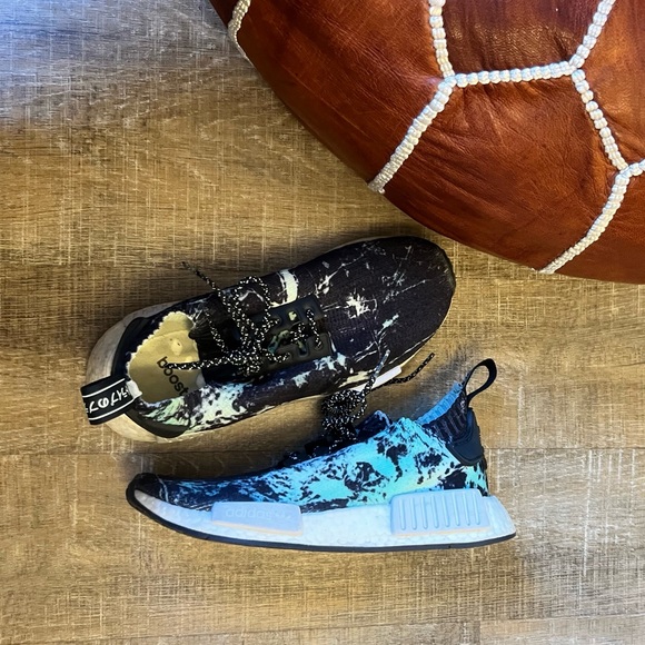 Adidas Originals NMD R1 PK (Prime Knit) Men's Sneakers Green Marble - Picture 7 of 13